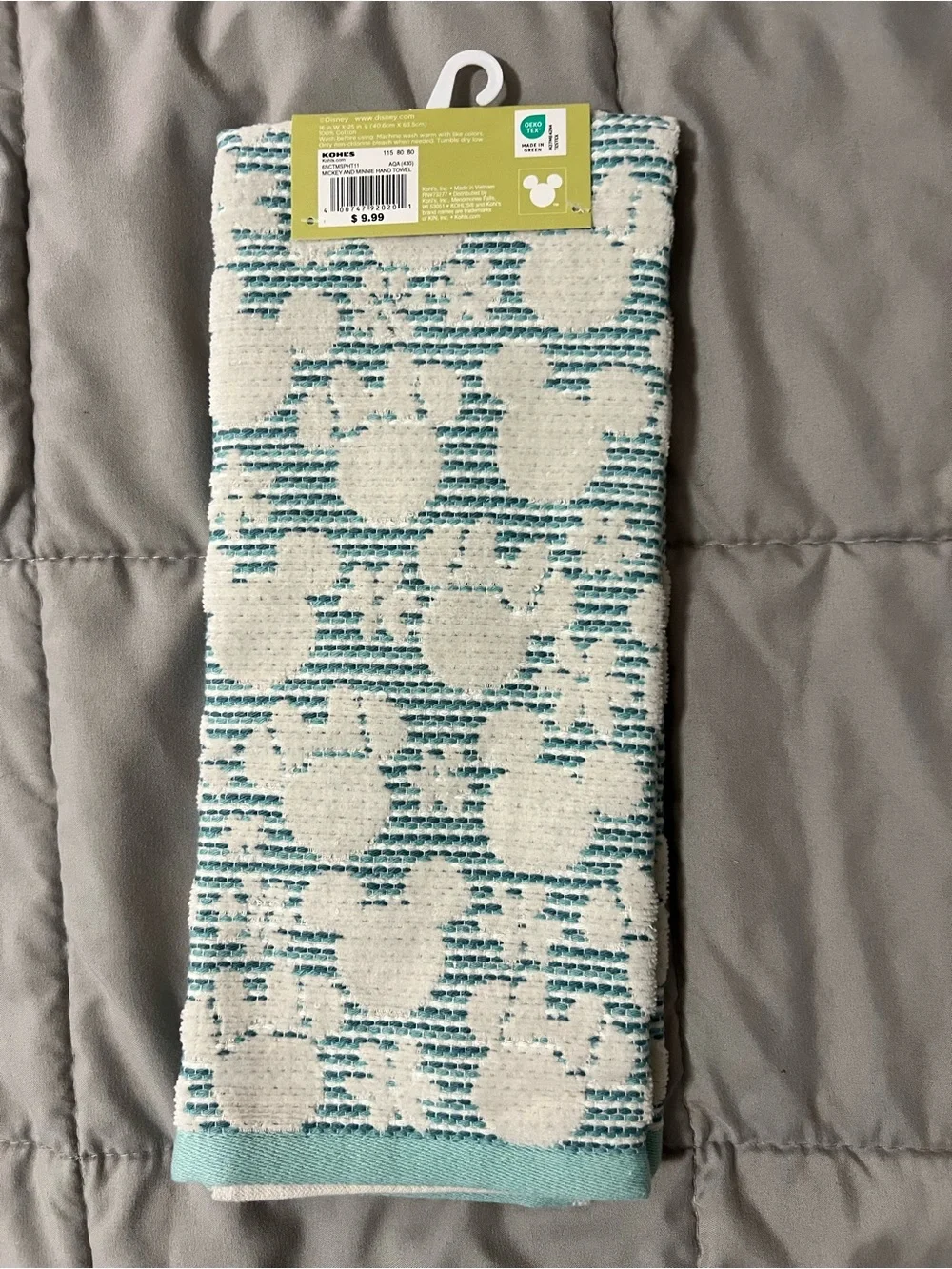 Disney Mickey & Minnie Blue Spring Floral Towel
